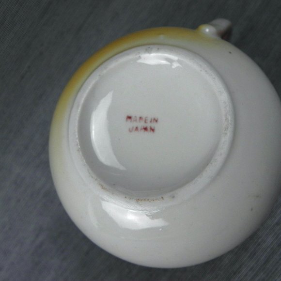 Vintage 70s Japanese Creamer | Hand-Painted Scenic Shofu China | Japan Porcelain - Picture 6 of 10